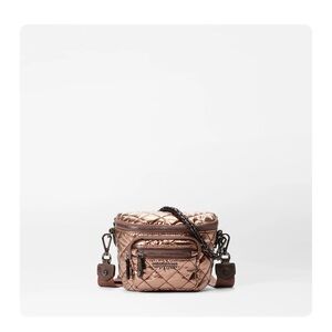 MZ Wallace Rose Gold Quilted Crossbody Bag